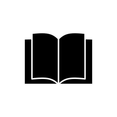 Book icon vector. open book sign and symbol. ebook icon