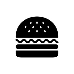 Burger icon vector. burger sign and symbol. hamburger