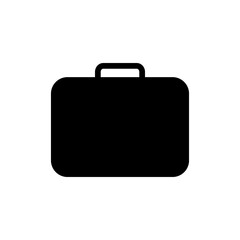 Briefcase icon vector. suitcase sign and symbol. luggage symbol.
