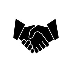 Handshake icon vector. business handshake sign and symbol. contact agreement