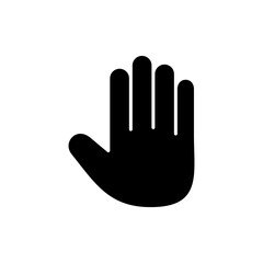 Obraz premium Hand icon vector. hand sign and symbol. palm