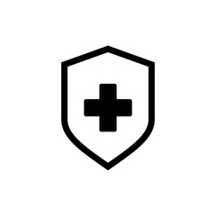 Health insurance icon vector. Insurance health document sign and symbol