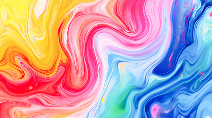 Obraz premium Vibrant Abstract Oil Paint Strokes