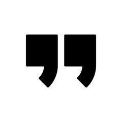 Quote icon vector. Quotation mark sign and symbol