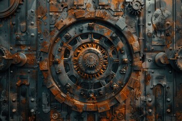 Fototapeta premium old rusty gears