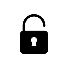 Unlock icon vector. Unlock sign and symbol. unlocked padlock icon