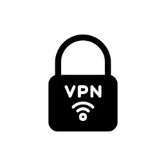 Vpn icon vector. Private network sign and symbol. virtual private network icon.