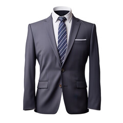 Attractive Suit of Ticket Pocket Blazer isolated on transparent background