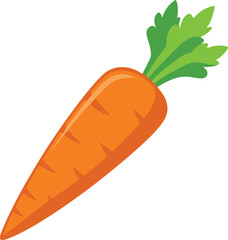 Celebrating the carrot as a crunchy, seasonal vegetable often harvested in autumn, perfect for farm-to-table freshness vector art illustration