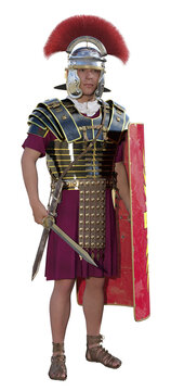 R&ouml;mischer Centurio aus dem alten Rom, Freisteller