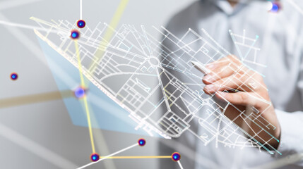 conference Digital Network and data concept 3d