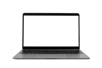 a laptop with screen cut out mock up