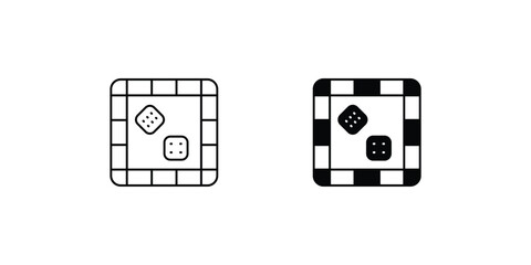 board game set icon with white background vector stock illustration
