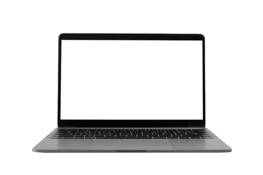 a laptop with screen cut out mock up