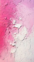 Obraz premium Textured abstract pink and white plaster wall