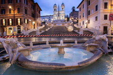 View over a beautiful historic Roman city. At one of the sights, with old buildings in an urban...