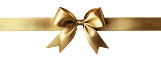 PNG Gold ribbon with a bow embellishment accessories decoration.
