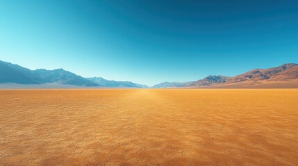 Fototapeta premium Desert Landscape Under a Blue Sky