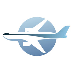 Logo design of an airplane.