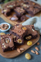 sweet home made chestnut brownies