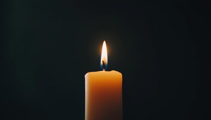A candle burning in the darkness, representing a promise of light and guidance through tough times