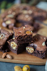 sweet home made chestnut brownies