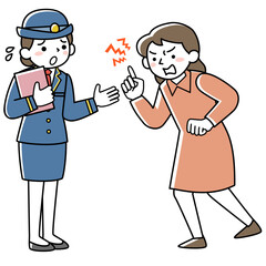 女性客からカスハラを受ける女性駅員