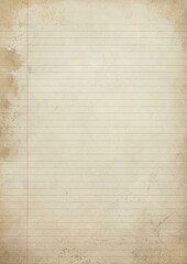 Blank Aged Paper with Lines