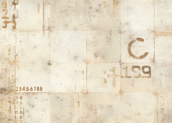 Blank Vintage Landscape Page with Grunge Textures