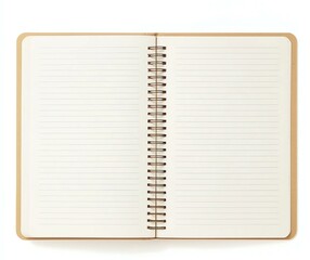 Double Spiral-Bound Notebook with Lines Background