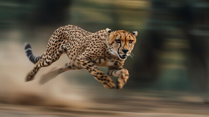  Cheetah Running Full Speed