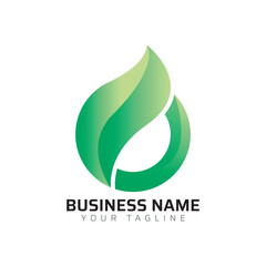 O abstract modern minimalist premium typography 3d colorful letter logo design template
