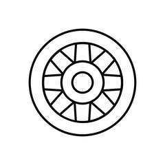 Wagon Wheel vector icon