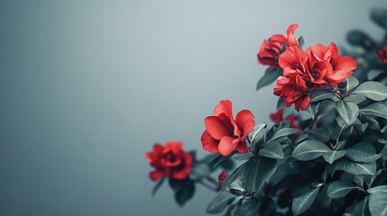 Vibrant Red Flowers Against Soft Background