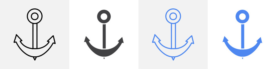 anchor icon vector set use for web © Muhtemel
