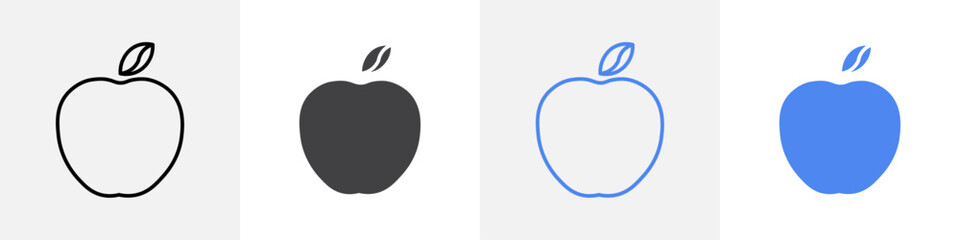 apple icon vector set use for web