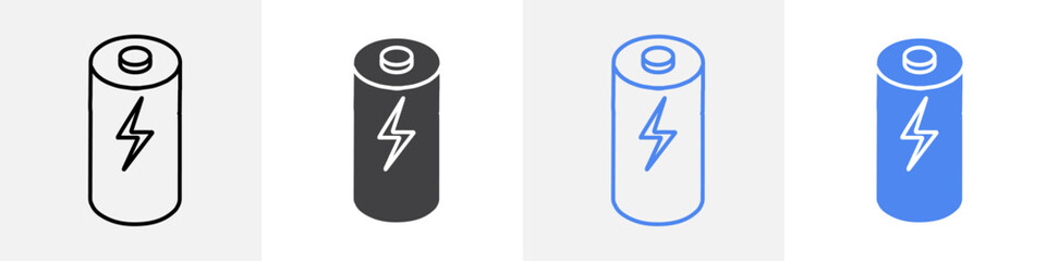battery icon vector set use for web