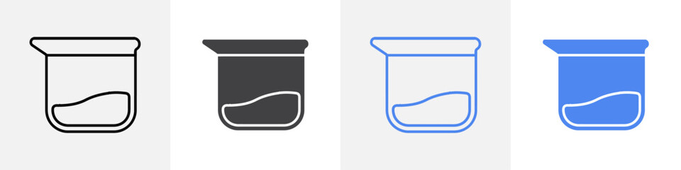 beaker icon vector set use for web