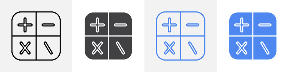 calculator icon vector set use for web