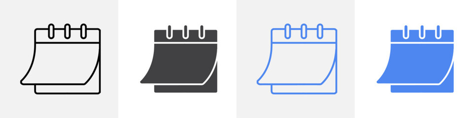 calender icon vector set use for web