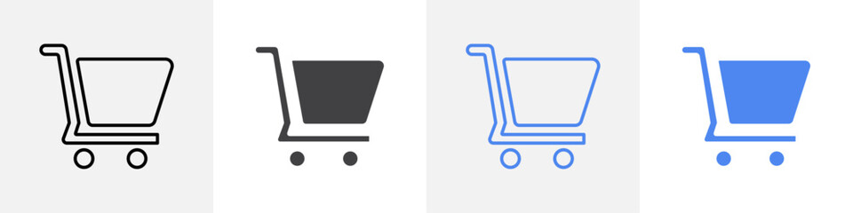 cart icon vector set use for web