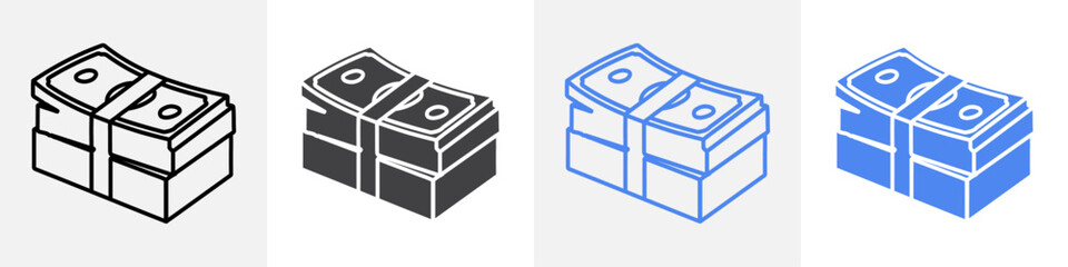 cash icon vector set use for web