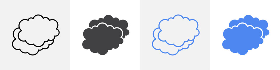 clouds icon vector set use for web