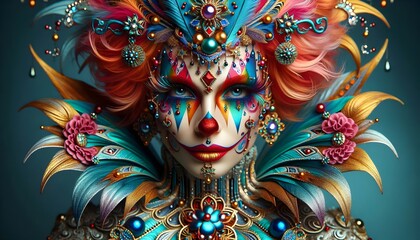 "Caras de Circo Glamuroso"