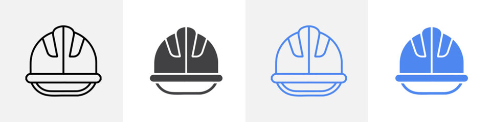 construction helmet icon vector set use for web
