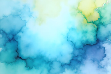 Abstract watercolor background in blue colors