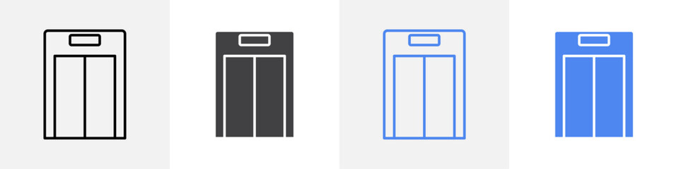 elevator icon vector set use for web © Muhtemel