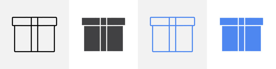 gift icon vector set use for web