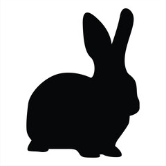The Best Rabbit Silhouette Or Bunnies Isolated Vector Logo Icon Illustration. Best asset for bunny icon design or bunny shadow. Perfect for Logo, Design, and More.