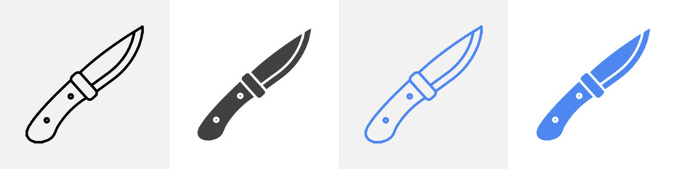 knife icon vector set use for web